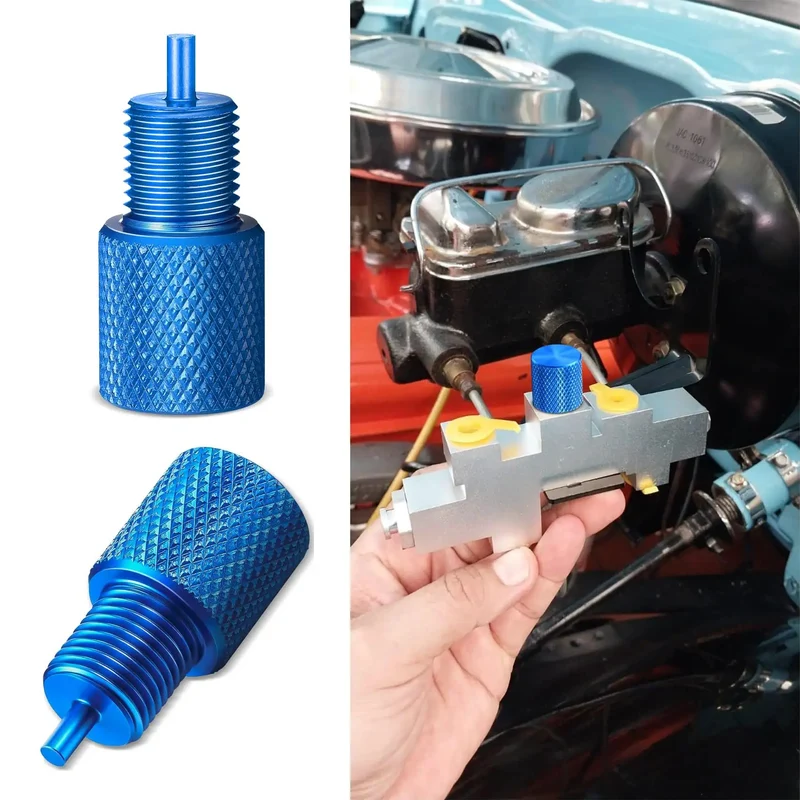Drum And Disc Brake Proportioning Valve Bleeder Tool Set For PV2 PV4 Universal Car Applications GM Combination Valve Fit For Disc Disc And Disc Drum Systems Lightweight Aluminum Construction Durable And Easy Bleed