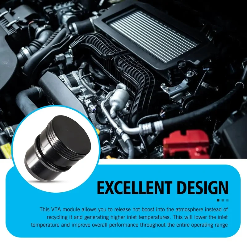 Heavy Duty Turbo Blow Off Valve Plug Rust Proof Aluminum Delete Cap Fits Ford F150 Explorer EcoBoost 2.7L 3.5L Kills That Gnarly Metallic Rattle Keeps Your Rig Humming Smooth Under Boost In Slick Black