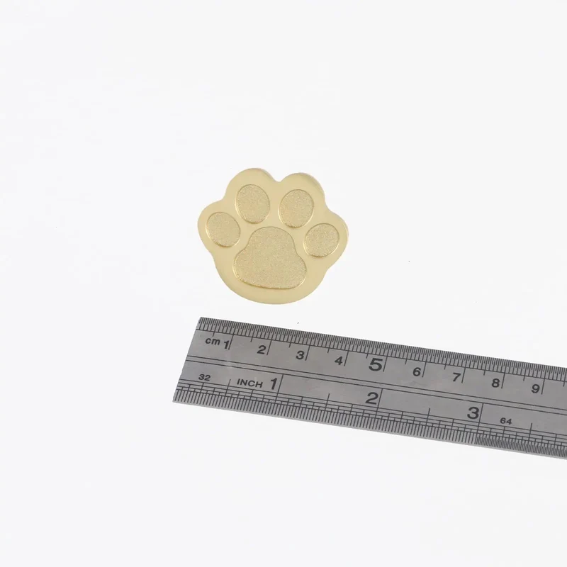 4 Pack Gold Paw Print Cabinet Knobs and Drawer Pulls Super Cute Claw Shape Zinc Alloy Handles with Screws Liven up Your Kitchen or Dresser Instant Glow Up Hardware That Brings Serious Vibes to Any Room