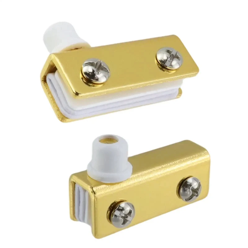 Killer Gold Glass Door Pivot Hinge Eight Piece Kit For Cabinet And Showcase Display Featuring Slick Clamp Design And Hassle Free Zero Drill Setup For Four To Six Millimeter Glass Panels