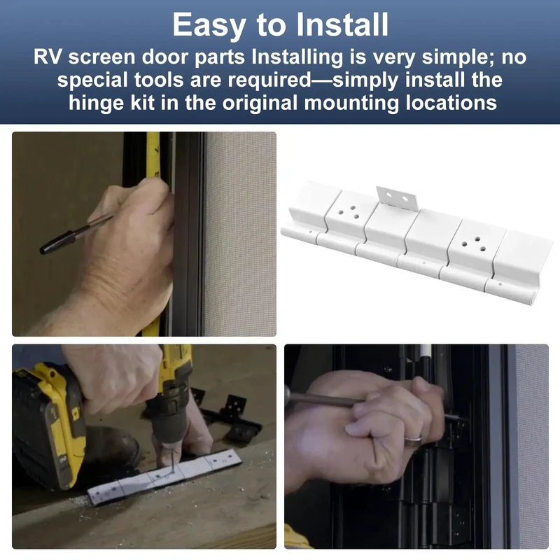 Heavy Duty Beefed Up RV Door Friction Hinges Compatible With Lippert Entry Doors For 5th Wheel Travel Trailers And Motorhomes Road Ready Camper Replacement Hardware With Slick Smooth Swap All Weather Tough