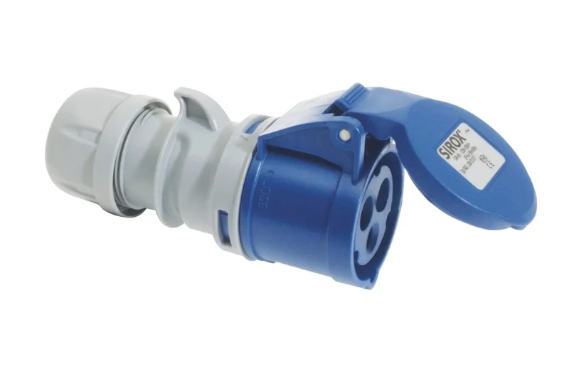 Blue Cee Industrial Power Connector 32 Amp 230 Volt Weatherproof Plug 3 Pole 6 Hole IP44 Rating No Fuss Gear For Gritty Construction Sites And Tradesmen Workhorse