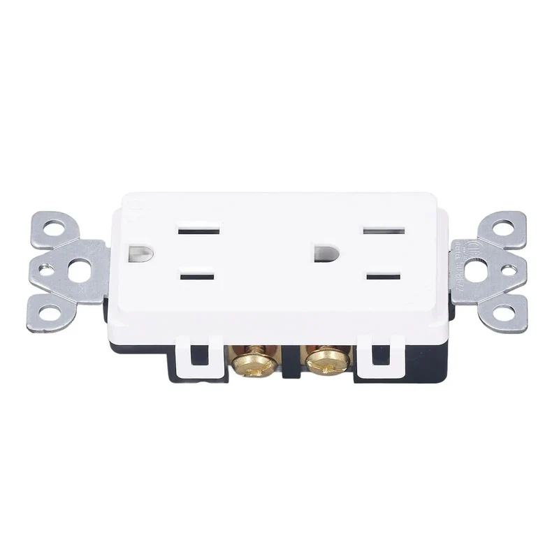Badass Weatherproof Outlet With Cover 15 Amp 125 Volt Outdoor Electrical Receptacle With Durable Snap Latch For RV And Patio Equipment Shielded From Rain Dirt And Pest Intrusion