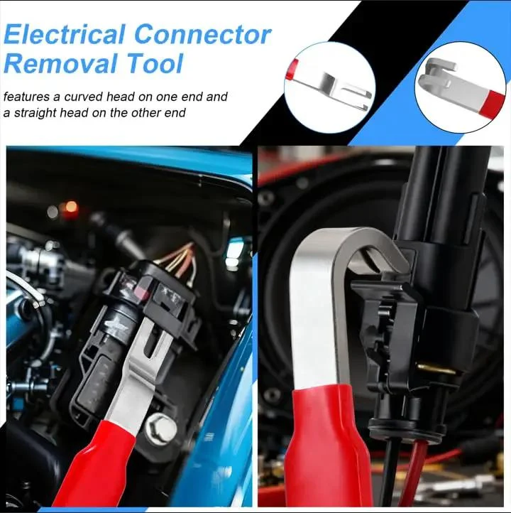 Heavy Duty 11 Piece Electrical Disconnect Pliers And Wire Stripper Kit With Hose Clamp Tool And Six 2 Pin Connector Sets For Straight Up Auto Wiring Jobs And Quick Fixes