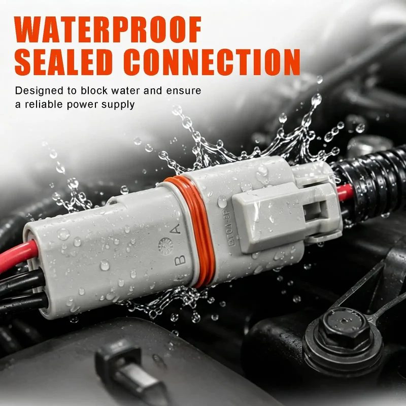 Top Shelf 4 Pin Connector Set Featuring Dt04-4P And Dt06-4S With A Lock Tight Wedge Design For Heavy Duty Electrical Wiring And Bulletproof Harness Upgrades