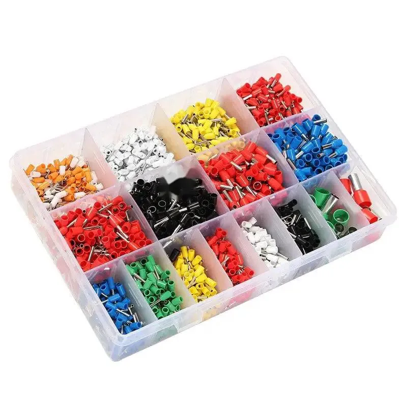 Top Shelf Copper Crimp Connectors For 22 Through 5 Awg Wire Featuring Thick Insulated Pin Terminals In Seven Vibrant Colors For Slick Electronics Projects And Hassle Free Plug And Play Assembly Kit