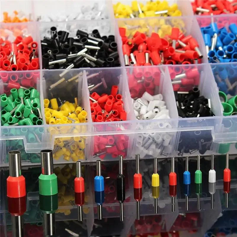 Top Shelf Copper Crimp Connectors For 22 Through 5 Awg Wire Featuring Thick Insulated Pin Terminals In Seven Vibrant Colors For Slick Electronics Projects And Hassle Free Plug And Play Assembly Kit