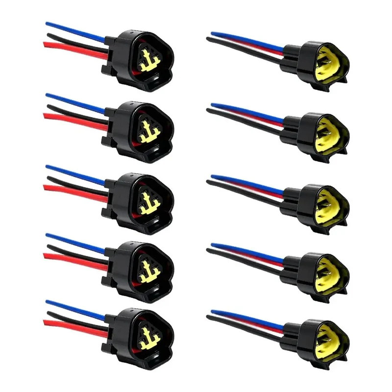 Built Tough Heavy Duty Waterproof Auto Connectors 5 Pack 3 Pin Male Female Wiring Harness Quick Disconnect Terminals Plug And Play For Trucks Suvs And Minivans
