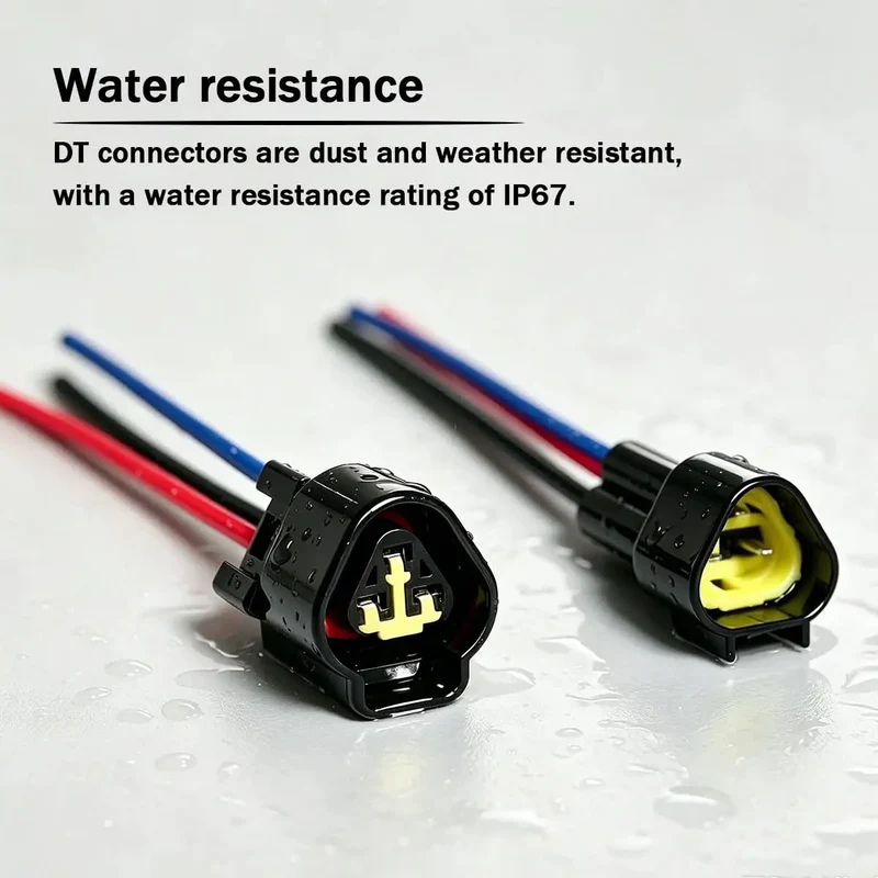 Built Tough Heavy Duty Waterproof Auto Connectors 5 Pack 3 Pin Male Female Wiring Harness Quick Disconnect Terminals Plug And Play For Trucks Suvs And Minivans