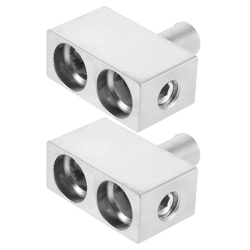 2 Pcs Premium Sonic Badass Car Audio Wire Reducer Dual Amp Input Adapter Aluminum Alloy High Power Seamless Integration Heavy Duty Amp Input Kit Durable Universal Fit Build