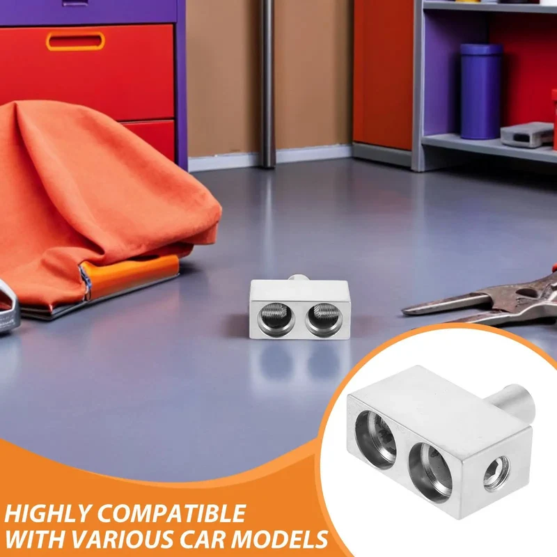 2 Pcs Premium Sonic Badass Car Audio Wire Reducer Dual Amp Input Adapter Aluminum Alloy High Power Seamless Integration Heavy Duty Amp Input Kit Durable Universal Fit Build