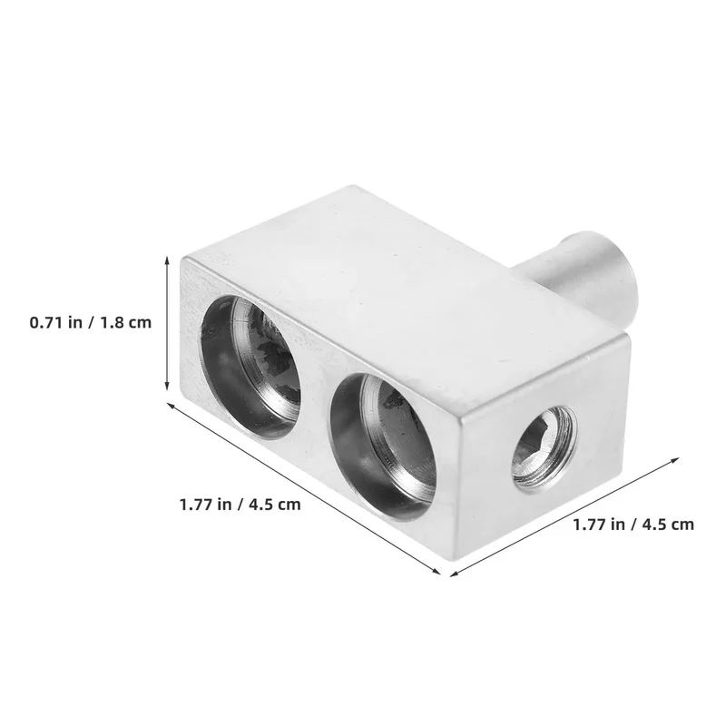 2 Pcs Premium Sonic Badass Car Audio Wire Reducer Dual Amp Input Adapter Aluminum Alloy High Power Seamless Integration Heavy Duty Amp Input Kit Durable Universal Fit Build
