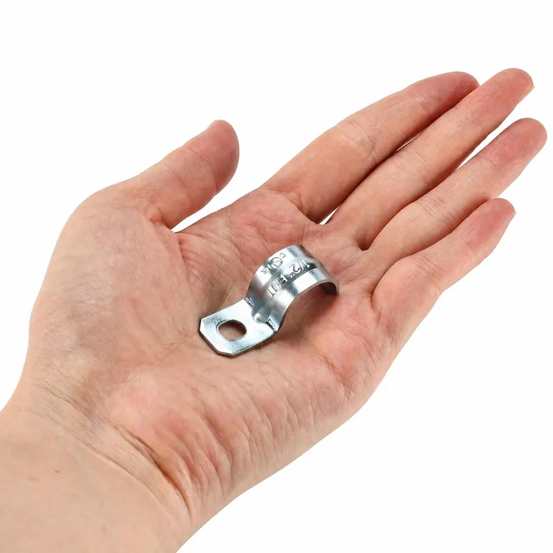 Heavy Duty One Hole 1/2 Emt Straps 100 Pack Zinc Plated Steel Conduit Clamps For Electrical Tubing Fits Like A Glove Indoor Outdoor No Sweat Setup Built To Go The Distance