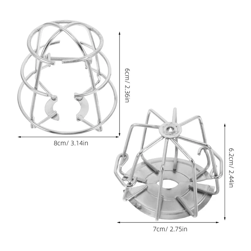 Set Of Four Stainless Steel Fire Sprinkler Cage Guards For Half Inch Heads Heavy Duty Anti Collision Shields Rock Solid Construction No Mess Setup Keeps Your Building Code Essentials Running Tight