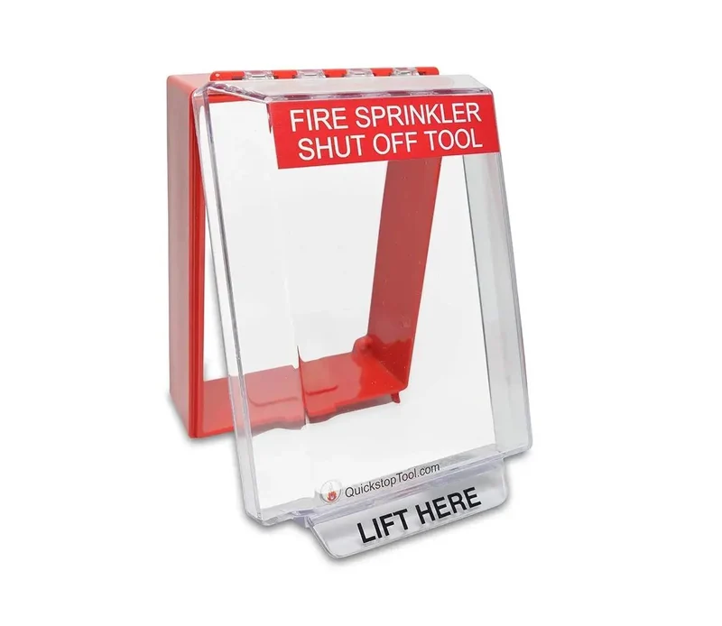 High Vis Wall Case For Fire Sprinkler Shut Off Tool Heavy Duty Polycarbonate Rack Guards Against Accidental Sprinkler Leaks Holds Upright Pendant Sidewall And Recessed Heads Smooth Indoor Outdoor Setup Save The Day In Emergencies