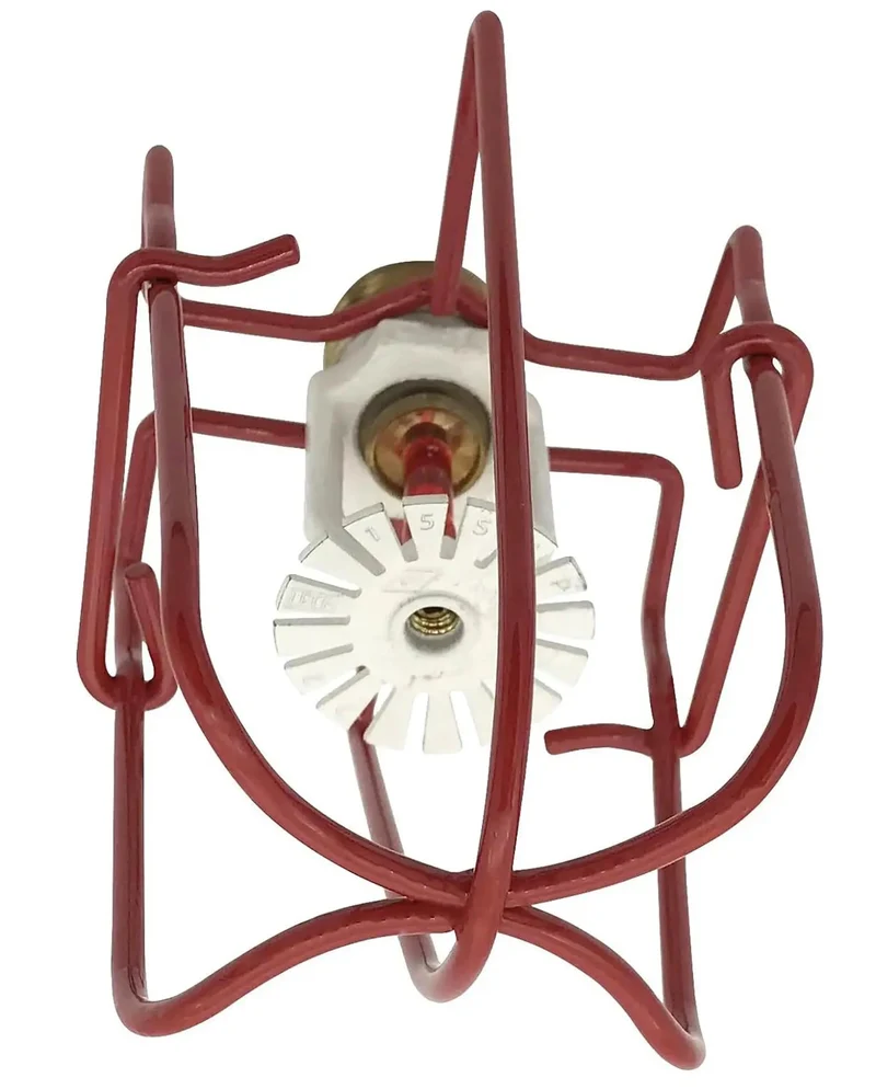 Red Metal Fire Sprinkler Head Guard Covers Tough As Nails Protection For Pendant Upright And Horizontal Heads 1/2 To 3/4 Inch Thread Pack Of Six Warehouse Impact Shields