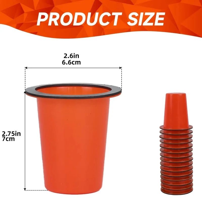 15 Pack Fire Sprinkler Covers With Super Strong Magnet Orange Paint Protection Caps Hella Quick Install For Painting Ceilings Removes In Seconds No Tape Residue Fits 3 Inch Depth Kickass DIY Solution.