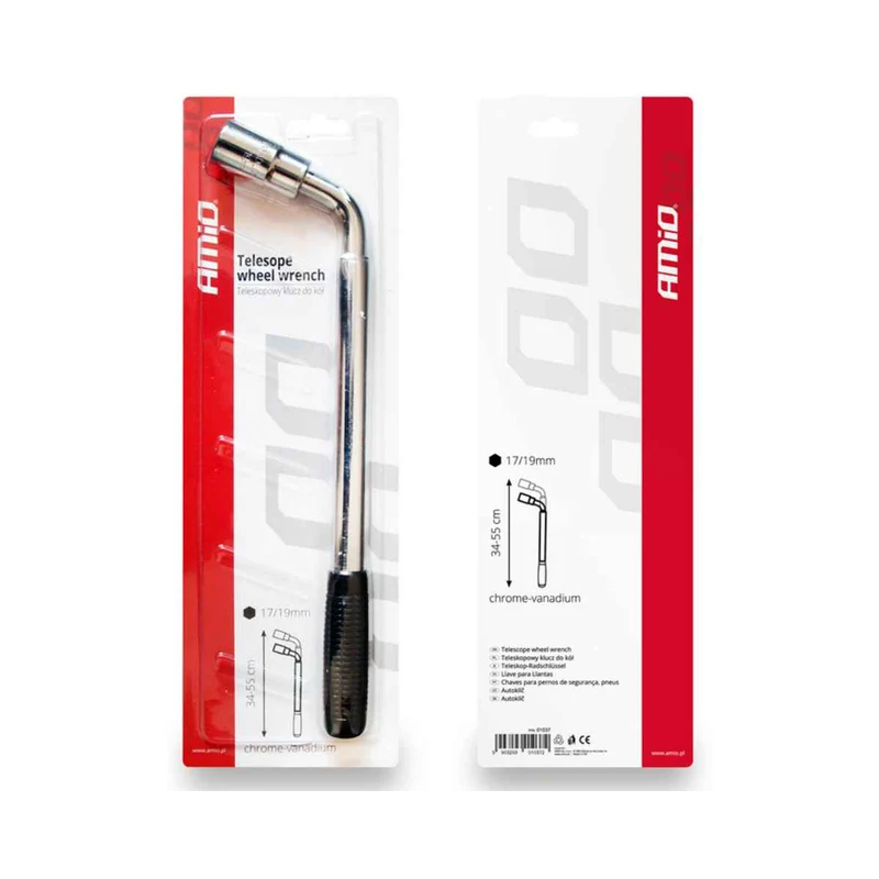 CLÉ TÉLESCOPIQUE DÉMONTE-ROUES 17/19 MM AMIO