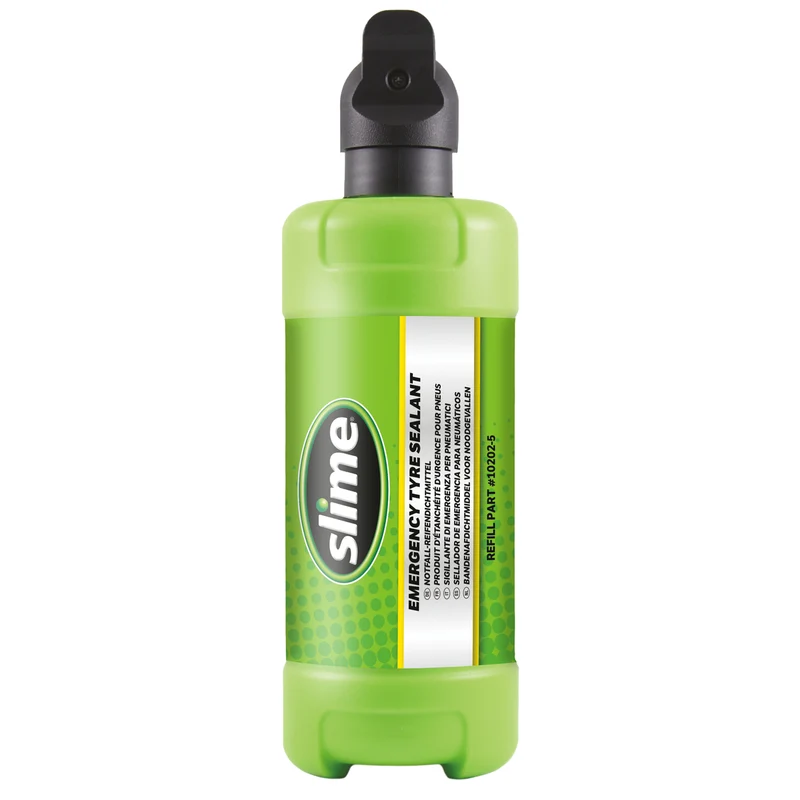 KIT ANTI-CREVAISON A INJECTION AUTOMATIQUE AVEC BOUTEILLE INTEGREE 532ML ET COMPRESSEUR SLIME
