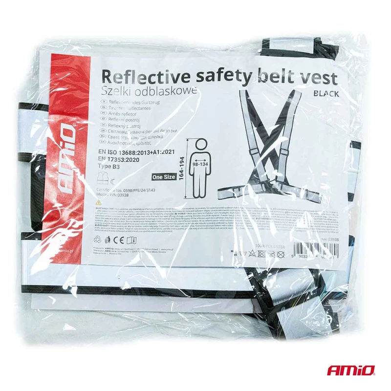 BRETELLE DE SECURITE REFLECHISSANTE GRISE AMIO