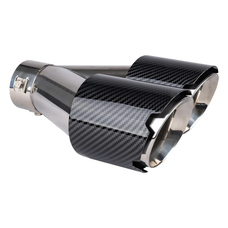 EMBOUT D'ÉCHAPPEMENT ACIER INOXYDABLE CARBONE DOUBLE AMIO