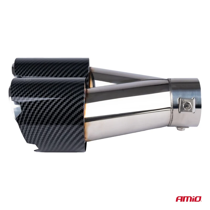 EMBOUT D'ÉCHAPPEMENT ACIER INOXYDABLE CARBONE DOUBLE AMIO