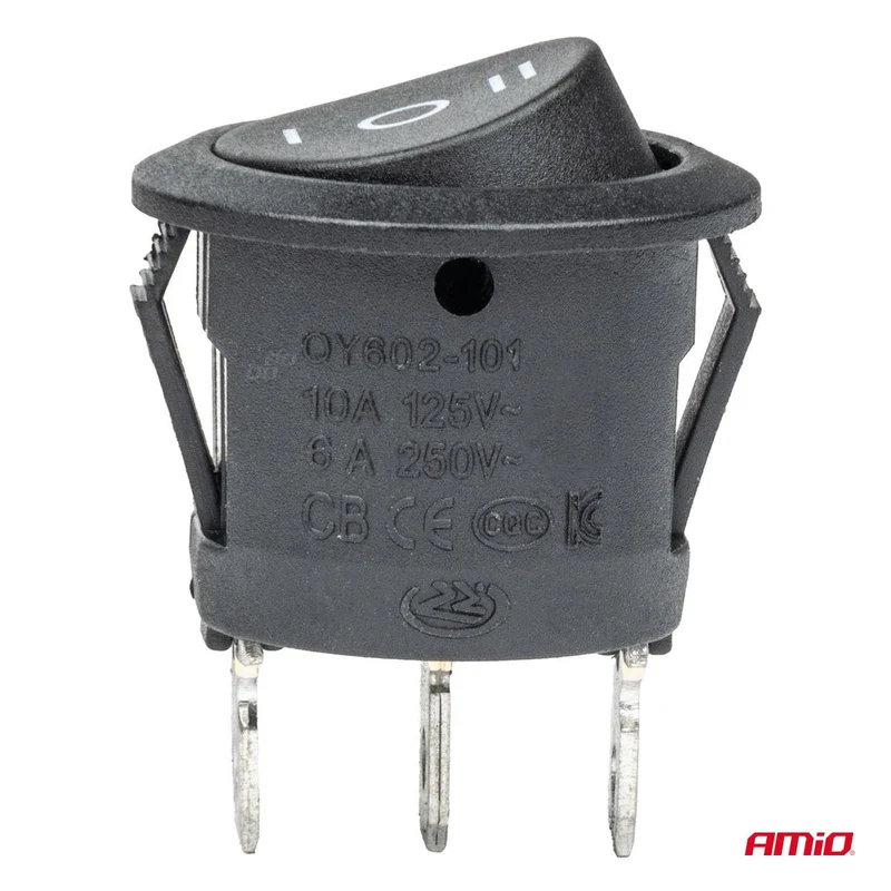 INTERRUPTEUR ROND 12/24V 20A MAX AMIO