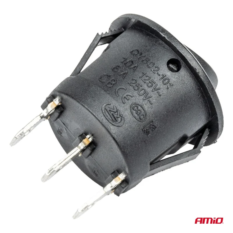 INTERRUPTEUR ROND 12/24V 20A MAX AMIO