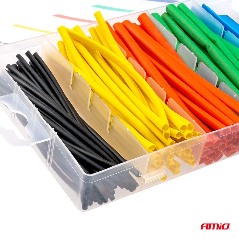 COFFRET DE GAINES THERMORÉTRACTABLES 100 PCS AMIO