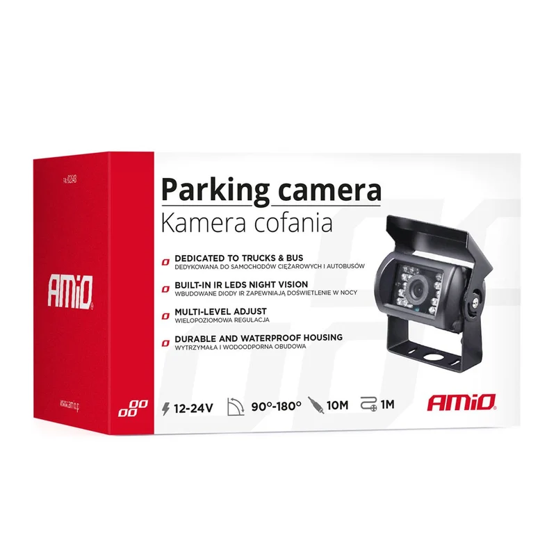 CAMÉRA DE RECUL AVEC VISION NOCTURNE INFRAROUGE HD-501 AMIO