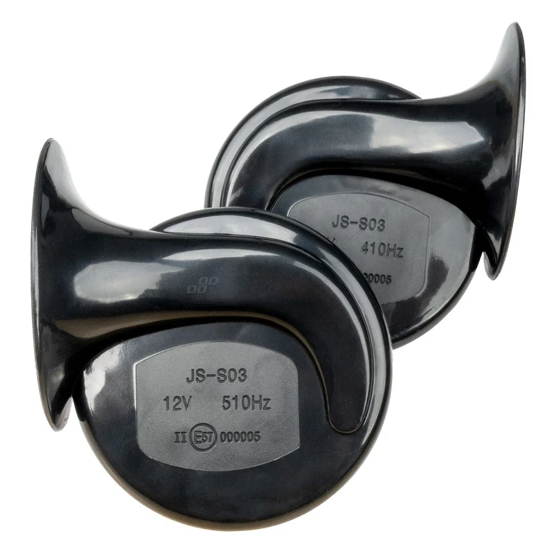 AVERTISSEUR SONORE 2 PCS NOIR 12V 110DB 410/510HZ AMIO