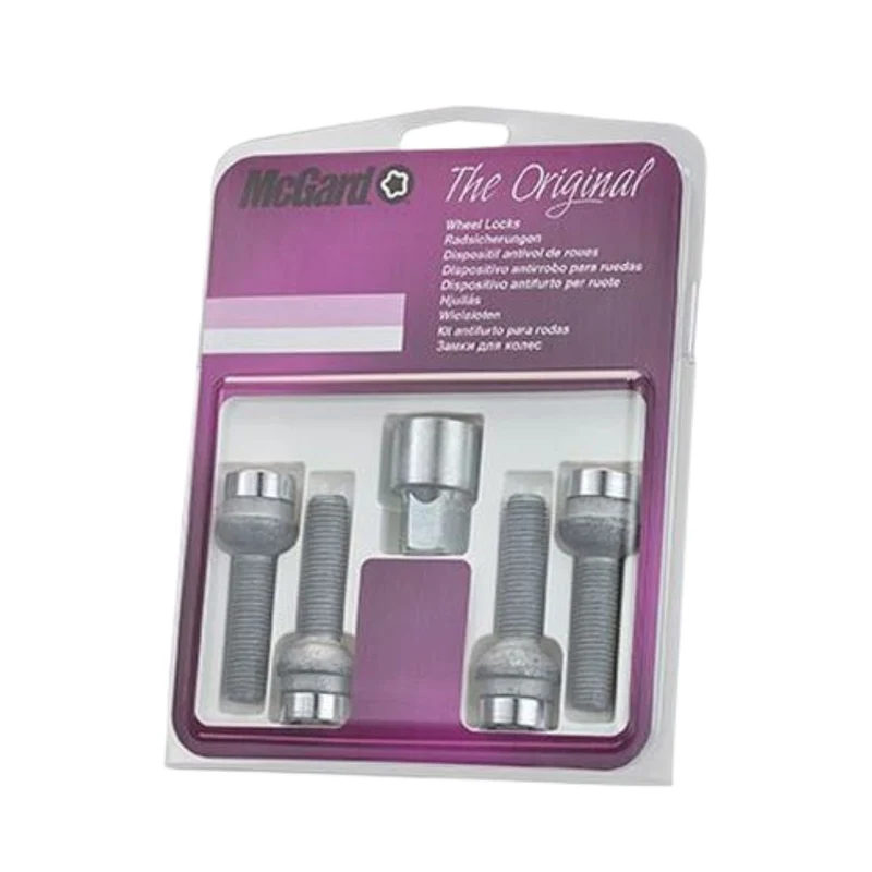 4 VIS ANTIVOL SU MCGARD M15X1.25/ R14/ LONG. 44MM/ Ø17MM