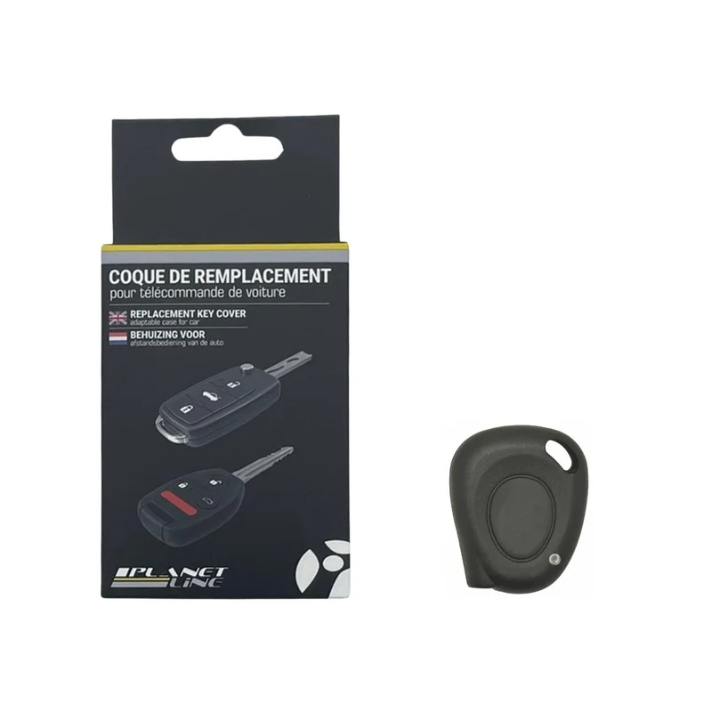 COQUE CLE ADAPTABLE POUR RENAULT 1 BOUTON LAME CRANTEE KEYSKAR