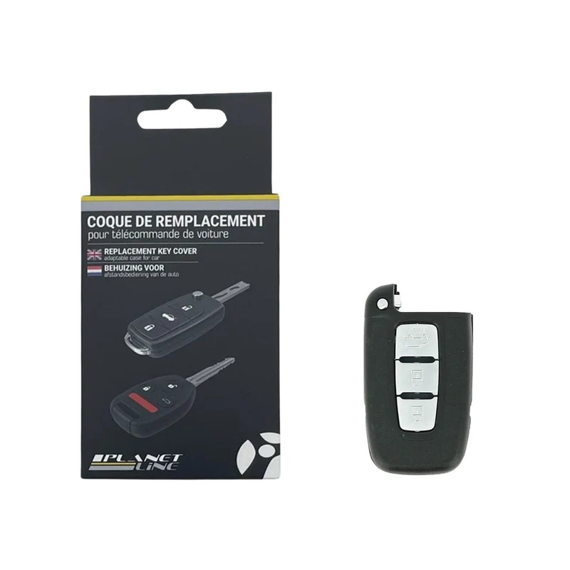 COQUE CLE ADAPTABLE POUR HYUNDAI 3 BOUTONS LAME FRAISEE KEYSKAR