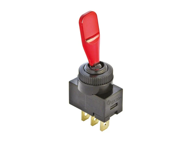 INTERRUPTEUR O/I ROUGE 20A 12V