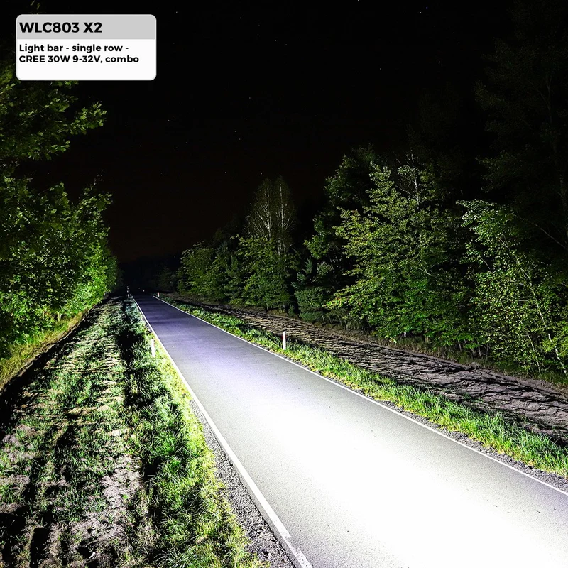 RAMPE LUMINEUSE LED CREE 30W 9-32V, COMBO 180x41x82mm