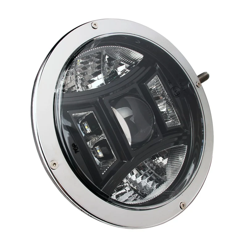 PROJECTEUR LONGUE PORTEE LED CREE ROND 70W, 2GEN., CHROME, 220mm