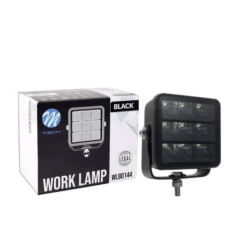 PROJECTEUR LONGUE PORTEE LED CREE - TRIPLE RANGEE - 45W 10-32V NOIR, 85x62x96mm