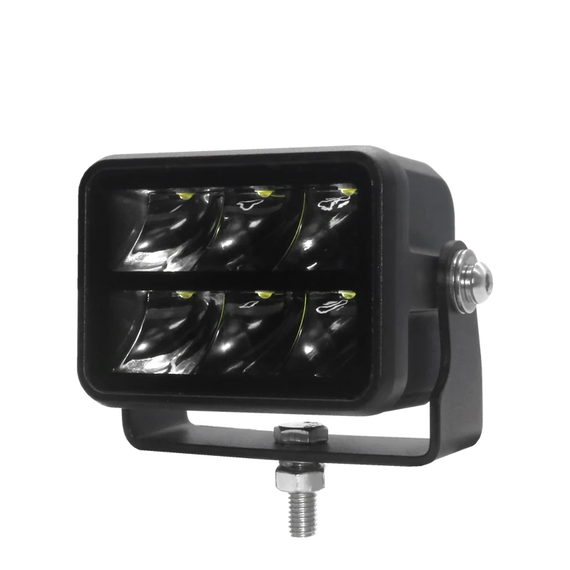 PROJECTEUR LONGUE PORTEE LED CREE - DOUBLE RANGEE - 30W 10-32V NOIR 85x62x74mm