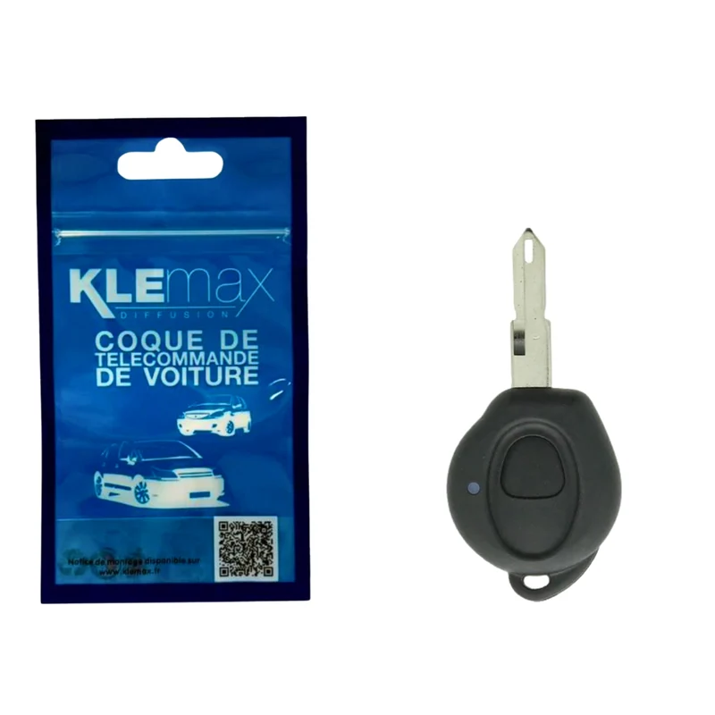COQUE CLE ADAPTABLE PSA 1 BOUTON LAME CRANTEE FIXE
