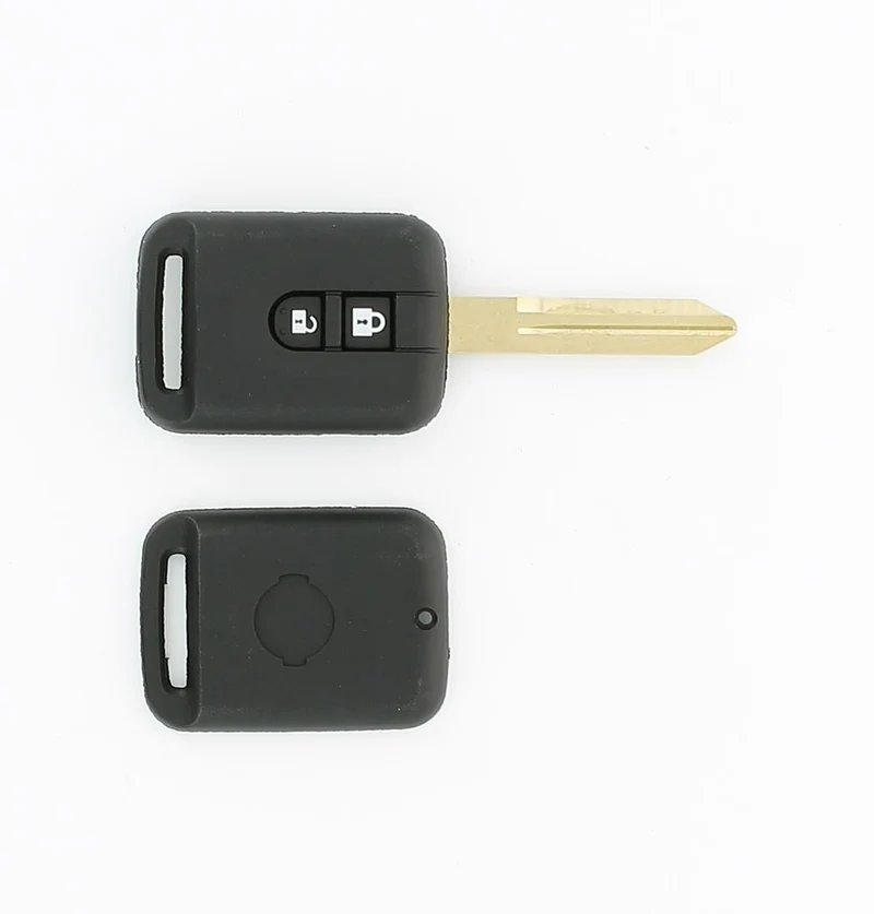 COQUE CLE ADAPTABLE NISSAN 2 BOUTONS LAME CRANTEE FIXE