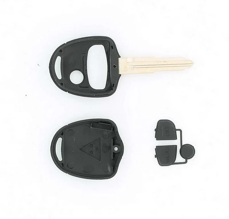 COQUE CLE ADAPTABLE MITSUBISHI 3 BOUTONS LAME CRANTEE