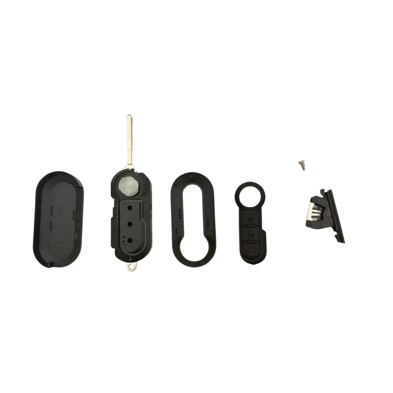 COQUE CLE ADAPTABLE FIAT 3 BOUTONS LAME FRAISEE RETRACTABLE 7MM