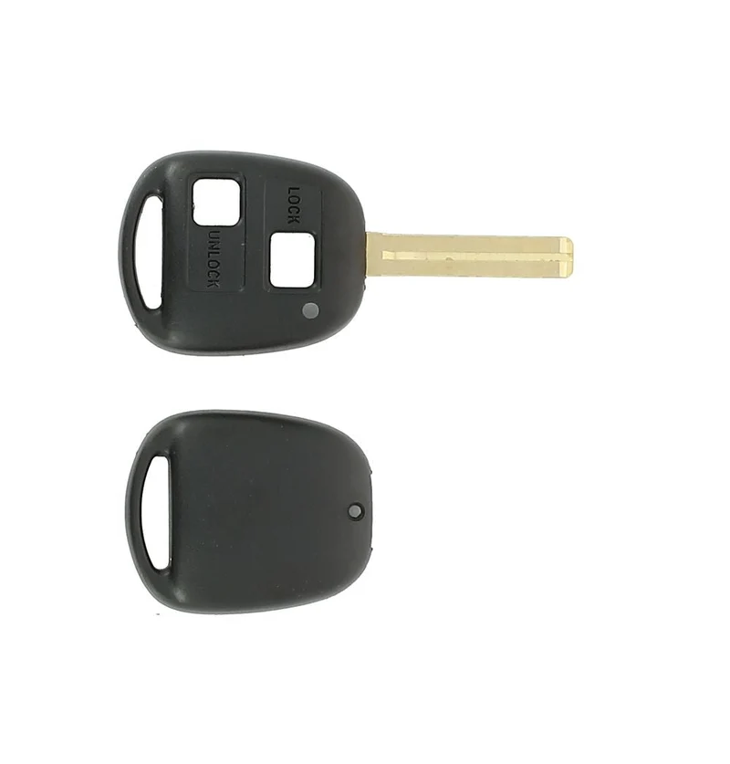 COQUE CLE ADAPTABLE TOYOTA 2 BOUTONS LAME FRAISEE FIXE