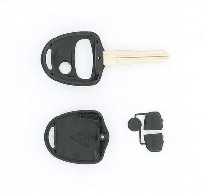 COQUE CLE ADAPTABLE MITSUBISHI 3 BOUTONS LAME CRANTEE