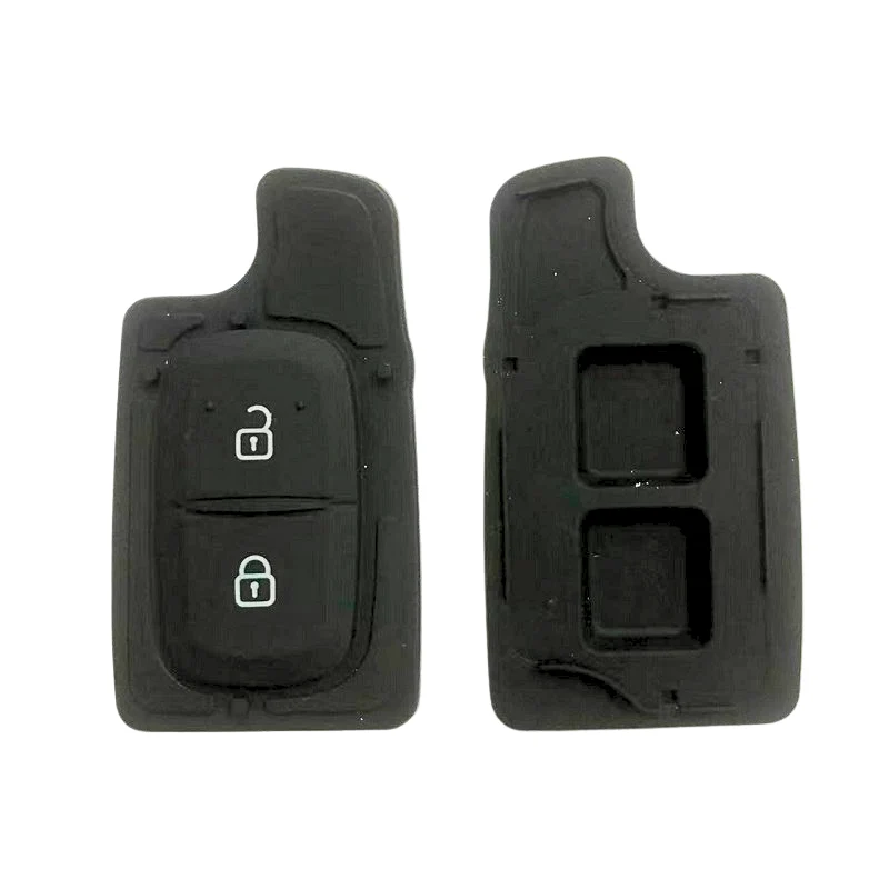 BOUTONS CAOUTCHOUC ADAPTABLES POUR DACIA/ RENAULT 2 BOUTONS CLE RETRACTABLE