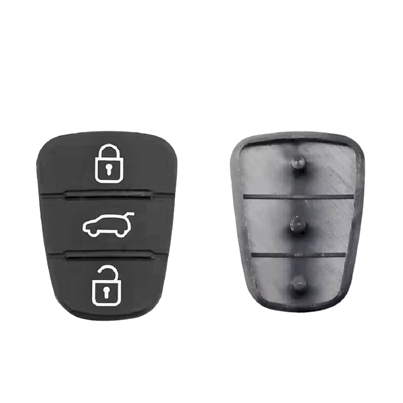 BOUTONS CAOUTCHOUC ADAPTABLES POUR CLE KIA/ HYUNDAI 3 BOUTONS
