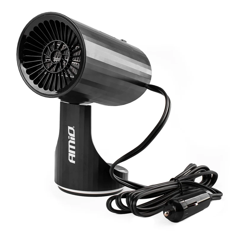 CHAUFFAGE, DEGIVRANT 12V 150W AMOVIBLE SUR PIED OU FIXE DANS PORTE-GOBELET AMIO