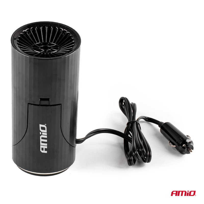 CHAUFFAGE, DEGIVRANT 12V 150W AMOVIBLE SUR PIED OU FIXE DANS PORTE-GOBELET AMIO