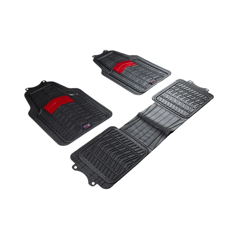 JEU 3 TAPIS (2 AV + 1 PONT AR) PVC NOIR/ROUGE ORACLE RED BULL RACING